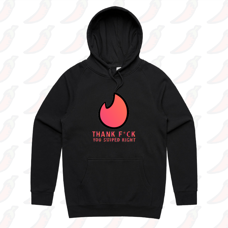 S / Black / Large Front Print Swipe Right 🔥- Unisex Hoodie