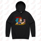 S / Black / Large Front Print Take My Dollary Doos 💵 – Unisex Hoodie