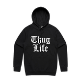 S / Black / Large Front Print Thug Life 🖕🏾 - Unisex Hoodie