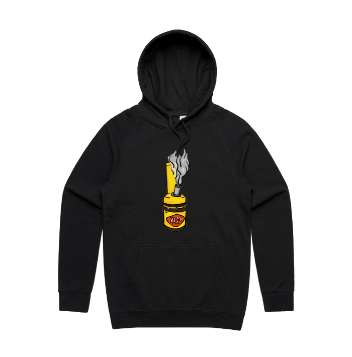 S / Black / Large Front Print Vegoblaze 🌬️ - Unisex Hoodie