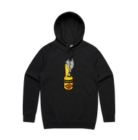 S / Black / Large Front Print Vegoblaze 🌬️ - Unisex Hoodie