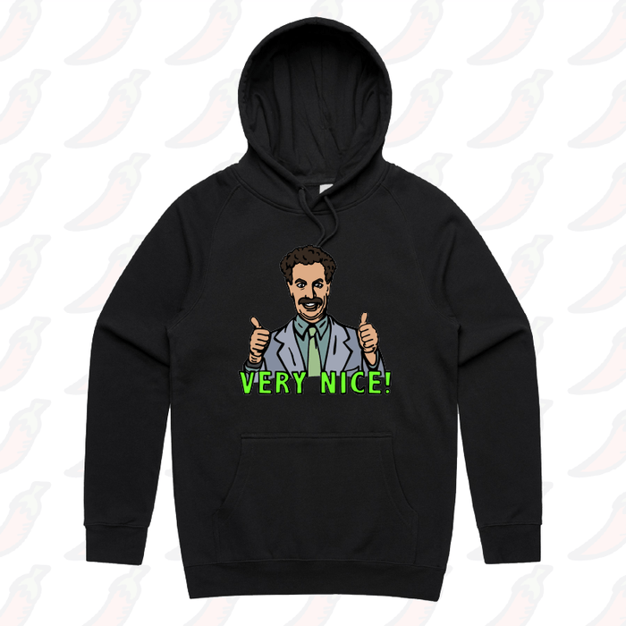 S / Black / Large Front Print VERY NICE 👍- Unisex Hoodie