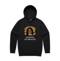 S / Black / Large Front Print Whopper Goldburger 🍔 - Unisex Hoodie