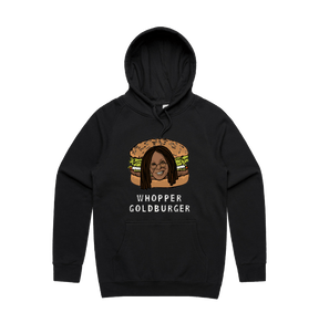 S / Black / Large Front Print Whopper Goldburger 🍔 - Unisex Hoodie