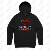 S / Black / Large Front Print You’re My Lobster 🦞- Unisex Hoodie