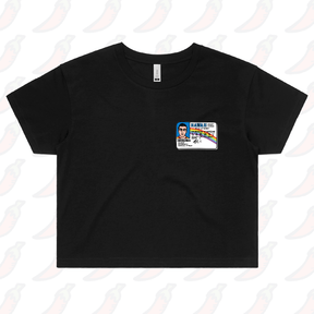 S / Black McLovin 🤓🌈 – Women's Crop Top