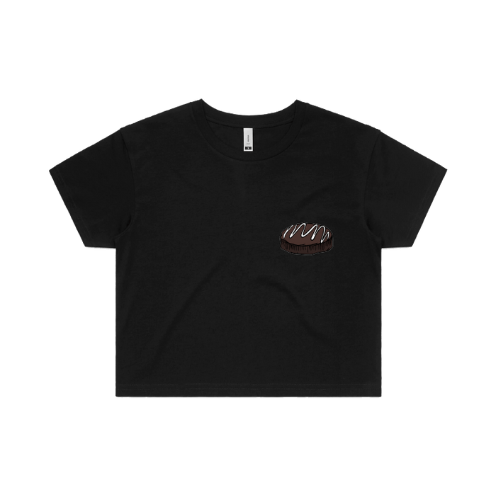 S / Black MUD CAKE 🎂 - Women's Crop Top