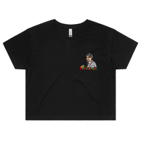 S / Black Richie Marvellous 🏏 – Women's Crop Top