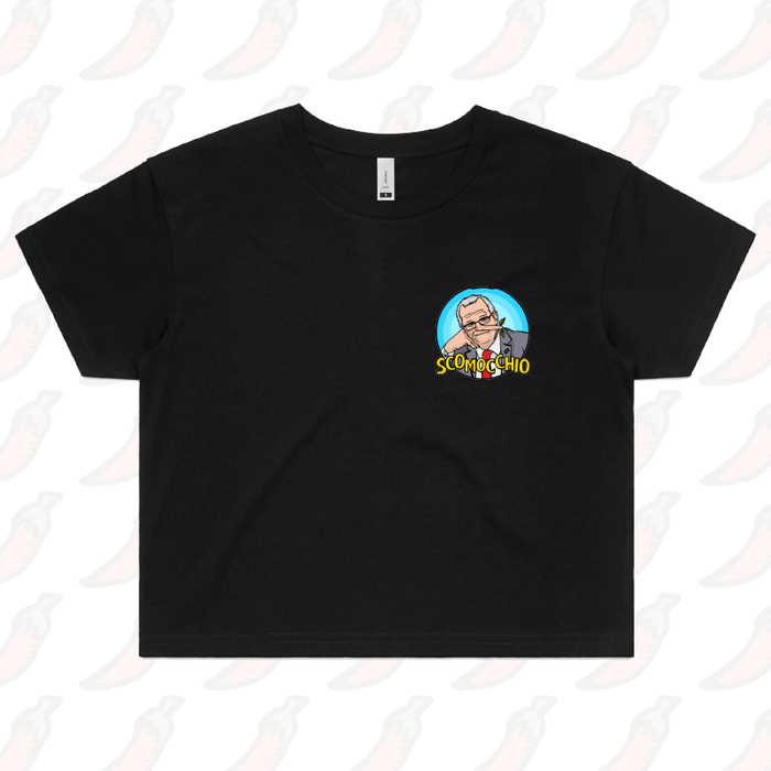 S / Black Scomocchio 👃 – Women's Crop Top
