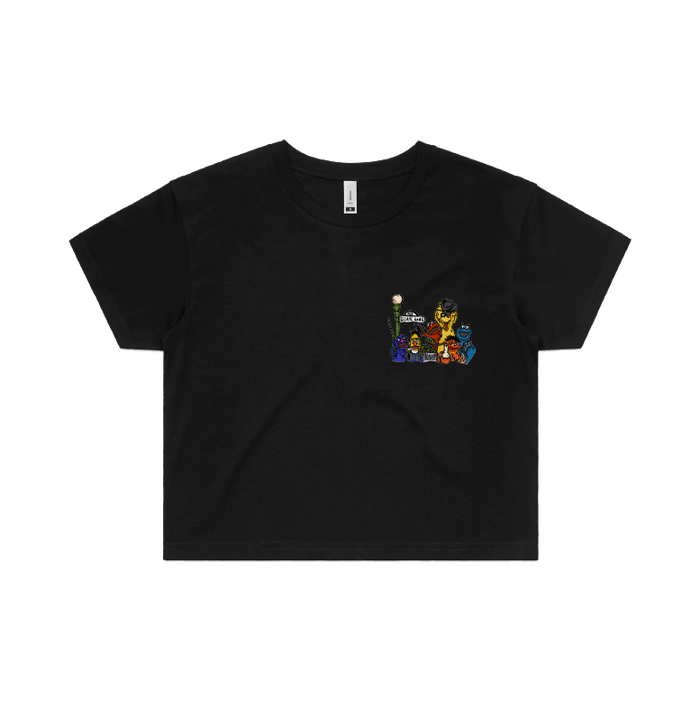 S / Black Sesame Gang 🥴 - Women's Crop Top