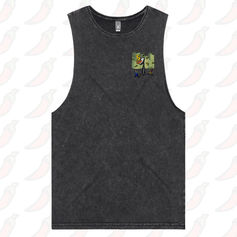 S / Black / Small Front Design 5G Zombie 📡🧟‍♂️ - Tank