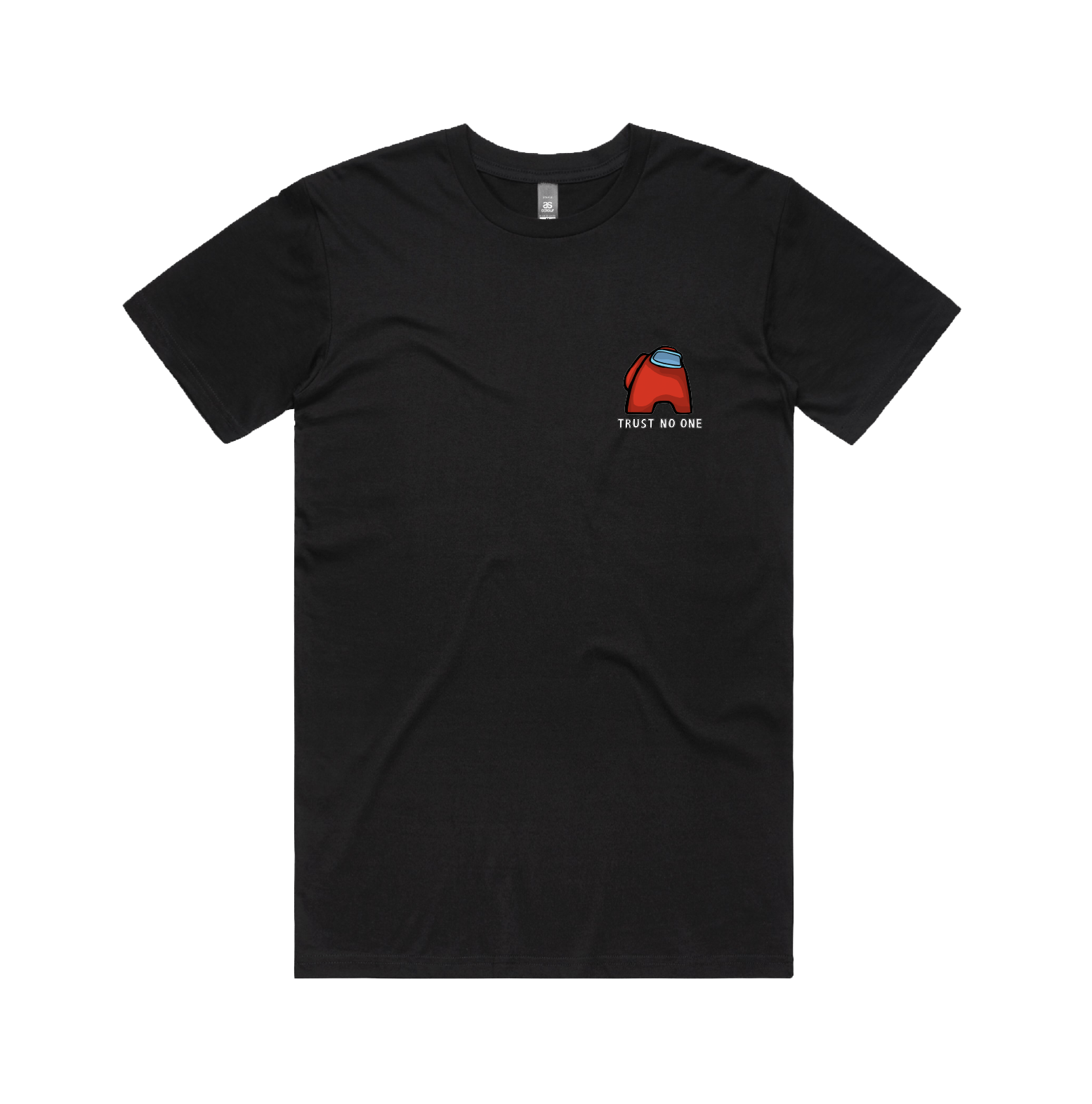 S / Black / Small Front Design Among Us 👨‍🚀 - Men's T Shirt