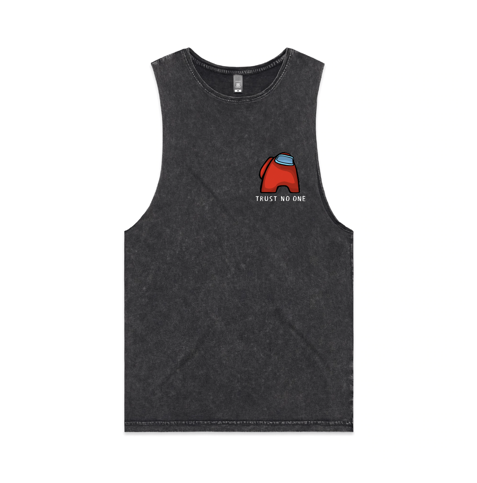 S / Black / Small Front Design Among Us 👨‍🚀 - Tank