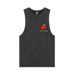 S / Black / Small Front Design Among Us 👨‍🚀 - Tank