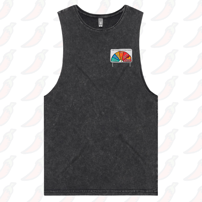 S / Black / Small Front Design Aussie Fire Danger Rating 🚒 - Tank
