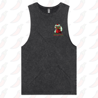 S / Black / Small Front Design Baby Yoda Christmas 👶🎄- Tank