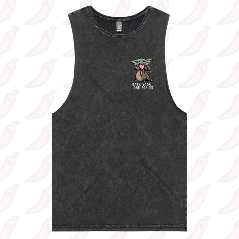 S / Black / Small Front Design Baby Yoda Love 👽❤️- Tank
