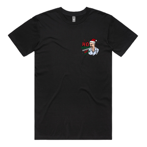 S / Black / Small Front Design Barking Dog Man Christmas 🗣️🎄 - Men's T Shirt