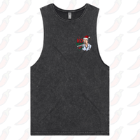 S / Black / Small Front Design Barking Dog Man Christmas 🗣️🎄 - Tank