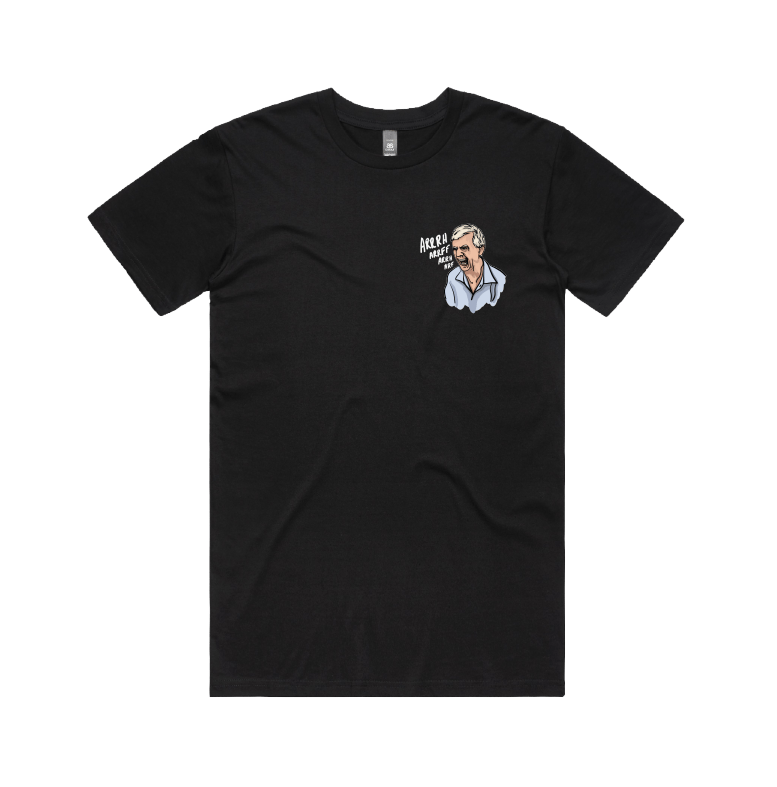 S / Black / Small Front Design Barking Dog Man 🗣️ - Men's T Shirt