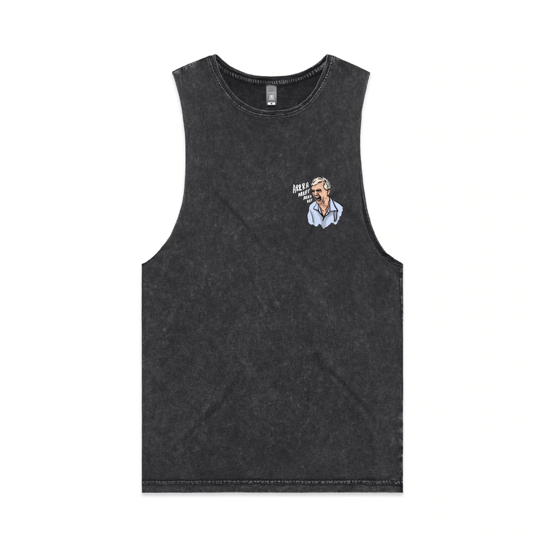 S / Black / Small Front Design Barking Dog Man 🗣️ - Tank