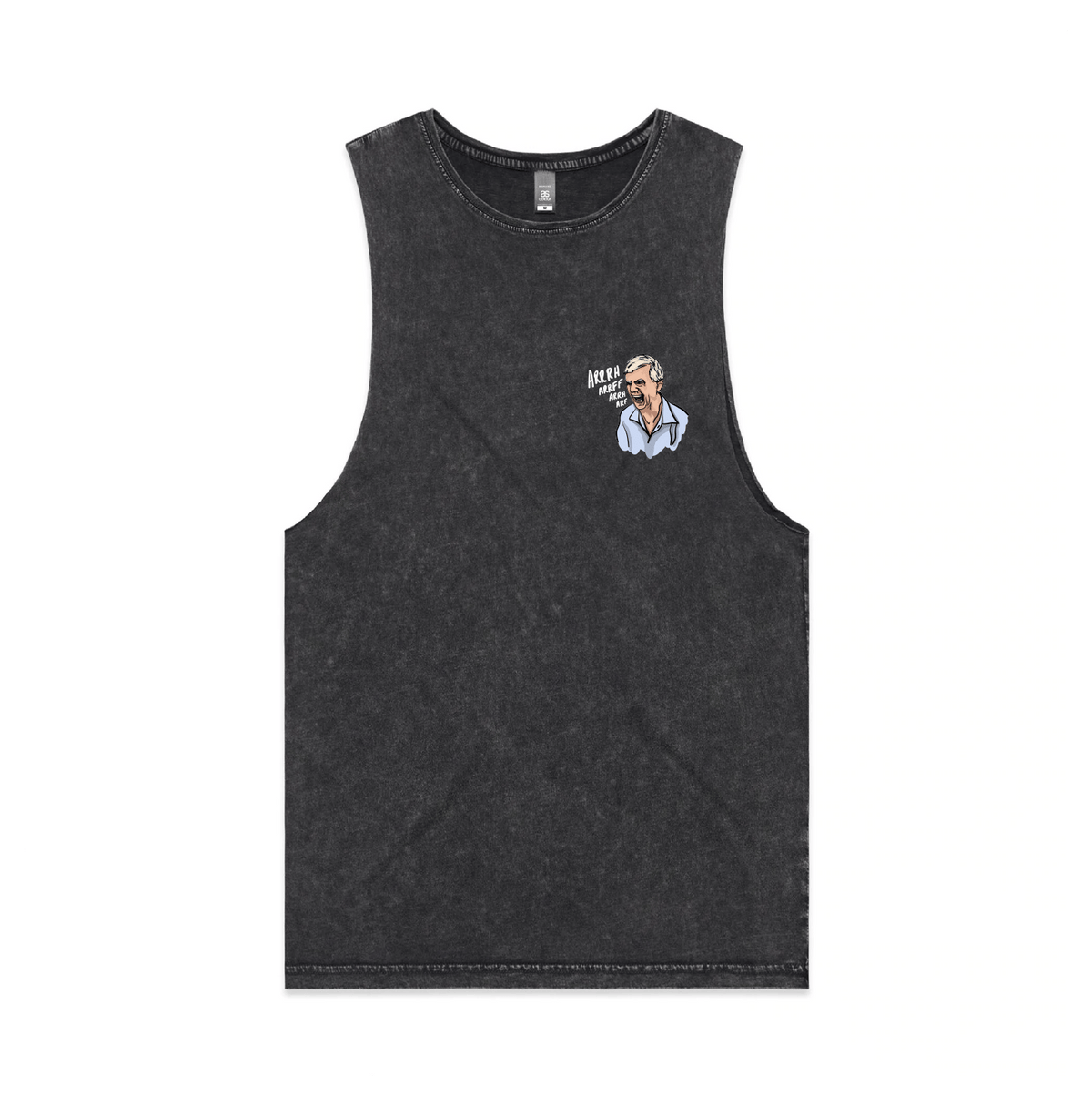 S / Black / Small Front Design Barking Dog Man 🗣️ - Tank