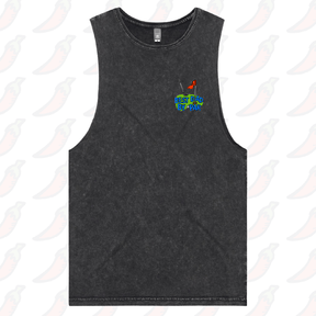 S / Black / Small Front Design Best Dad By Par Green ⛳ - Tank