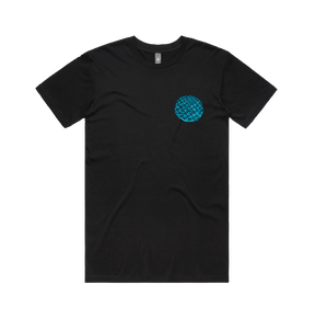 S / Black / Small Front Design Blue Waffle 🧇🤮 - Men's T Shirt
