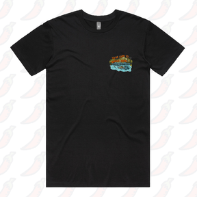 S / Black / Small Front Design Bonnie Doon 🚤 - Men's T Shirt