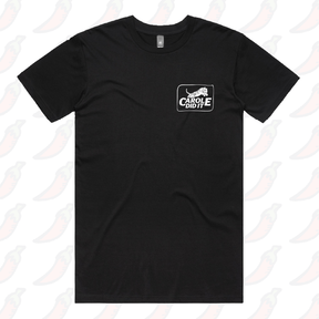 S / Black / Small Front Design Carole Did It 🥩 - Men's T Shirt