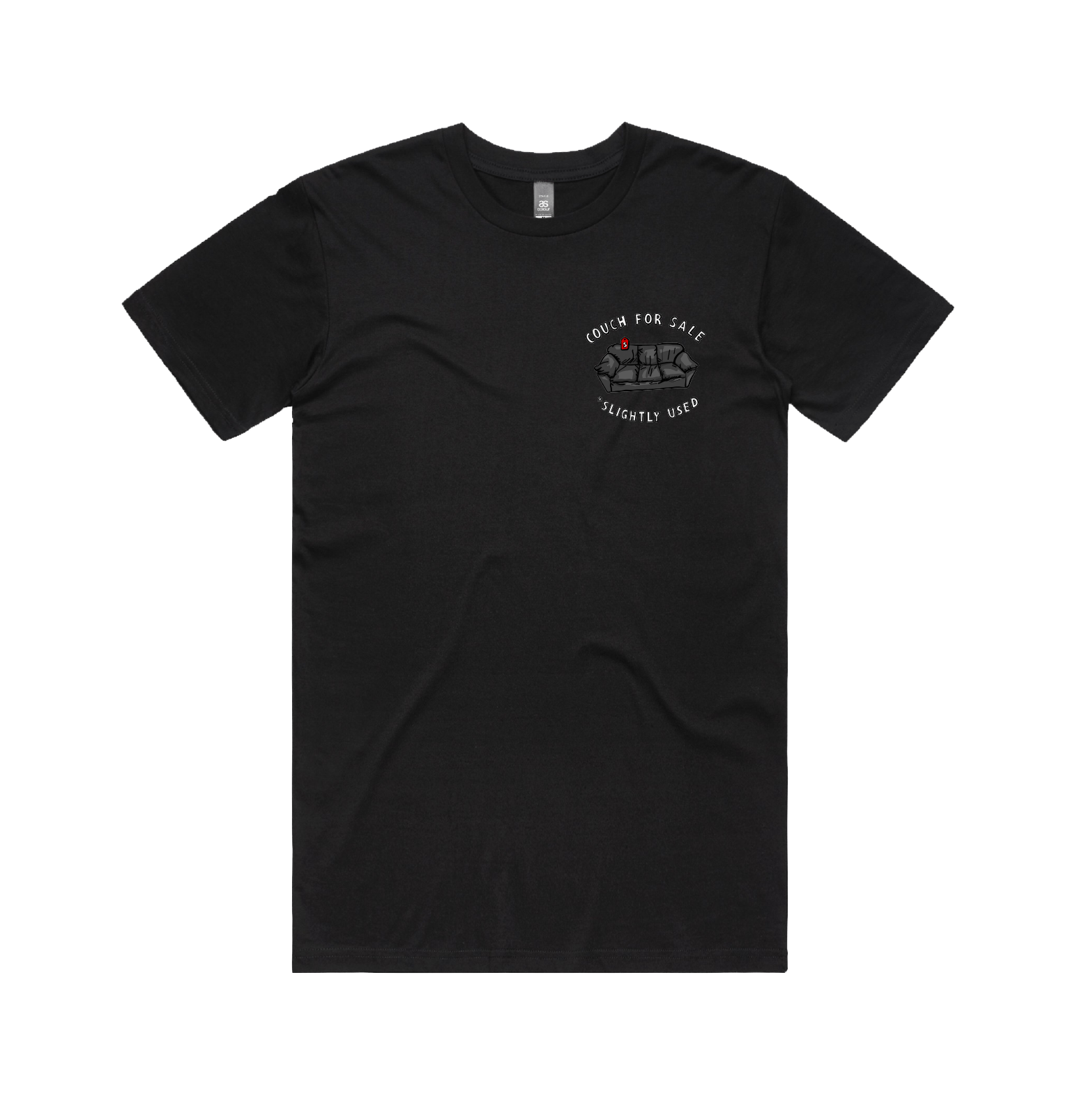 S / Black / Small Front Design Casting Couch 📹 - Men's T Shirt