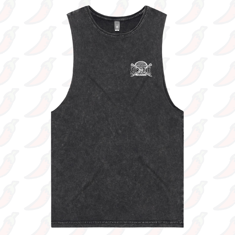 S / Black / Small Front Design Certified Ziptie Mechanic 🔧 – Tank