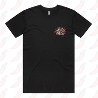 S / Black / Small Front Design Ciggy Butt-Brain 🚬🧠 - Men's T Shirt