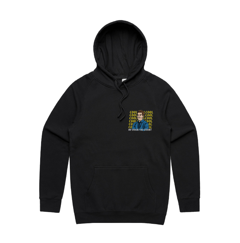 S / Black / Small Front Design Cool Cool Cool 👮‍♂️ - Unisex Hoodie