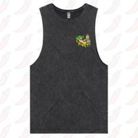 S / Black / Small Front Design Crikey! Croc Hunter 🐊 - Tank
