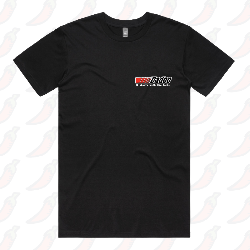 S / Black / Small Front Design Dadco 🔧💨 – Men's T Shirt