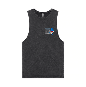 S / Black / Small Front Design Daddy Shark 🦈 - Tank