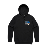 S / Black / Small Front Design Daddy Shark 🦈 - Unisex Hoodie