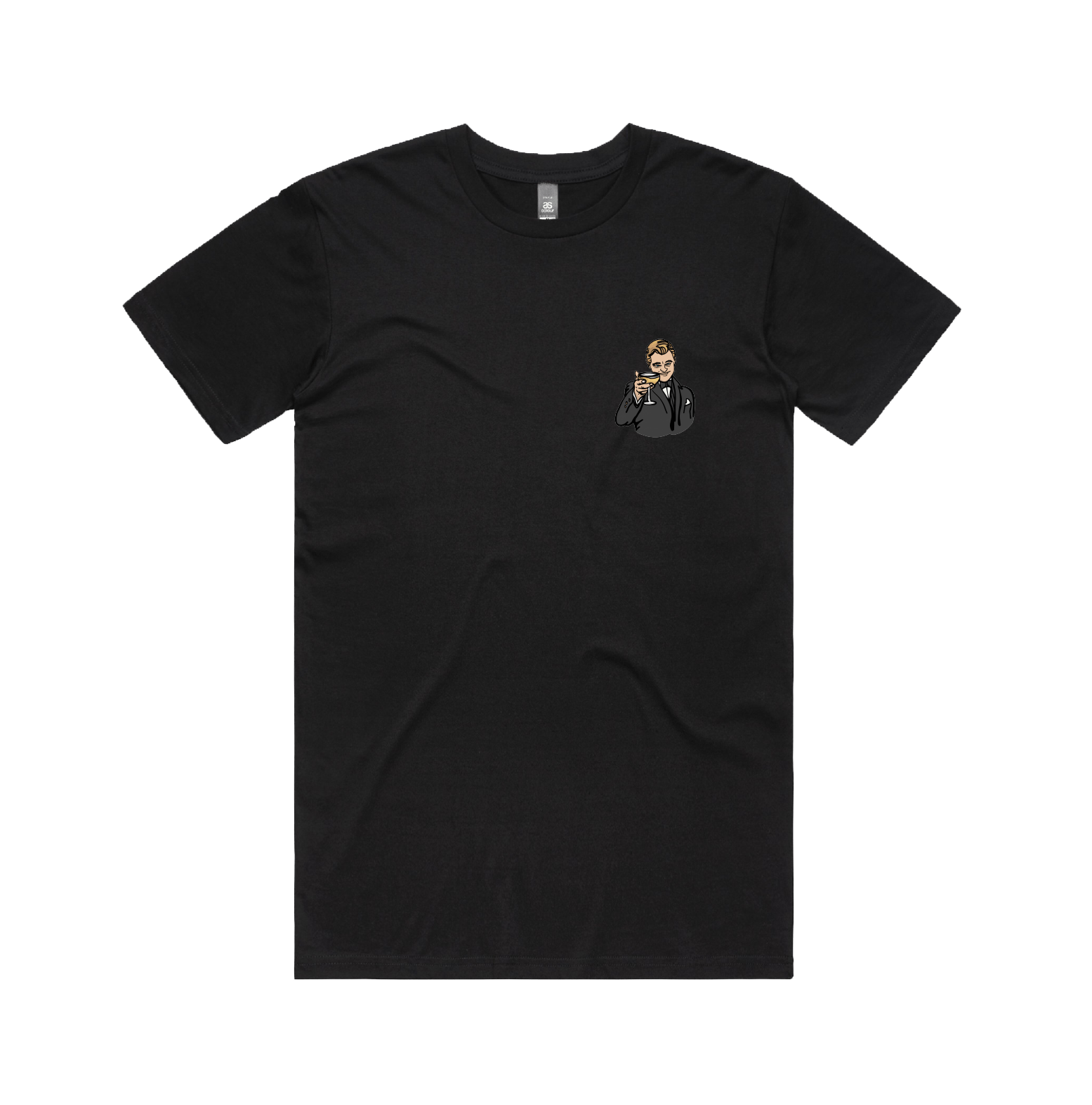S / Black / Small Front Design DiCaprio Gatsby Cheers 🍸 - Men's T Shirt