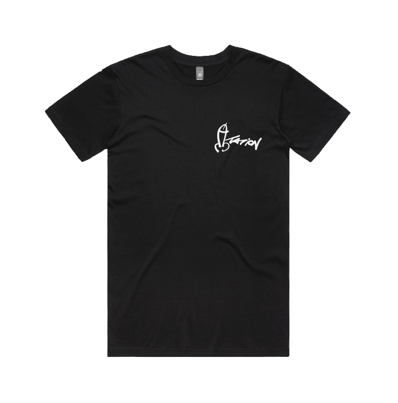 S / Black / Small Front Design Dictation 📏 - Men's T Shirt