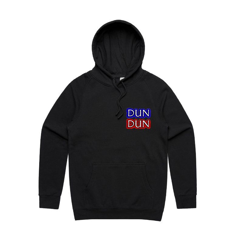 S / Black / Small Front Design Dun Dun 🚔 - Unisex Hoodie
