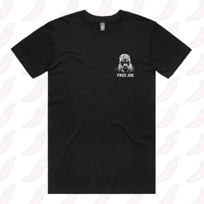 S / Black / Small Front Design Free Joe 🚔 - Men's T Shirt