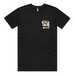 S / Black / Small Front Design Grumpy Cat Christmas 😾🎄 - Men's T Shirt
