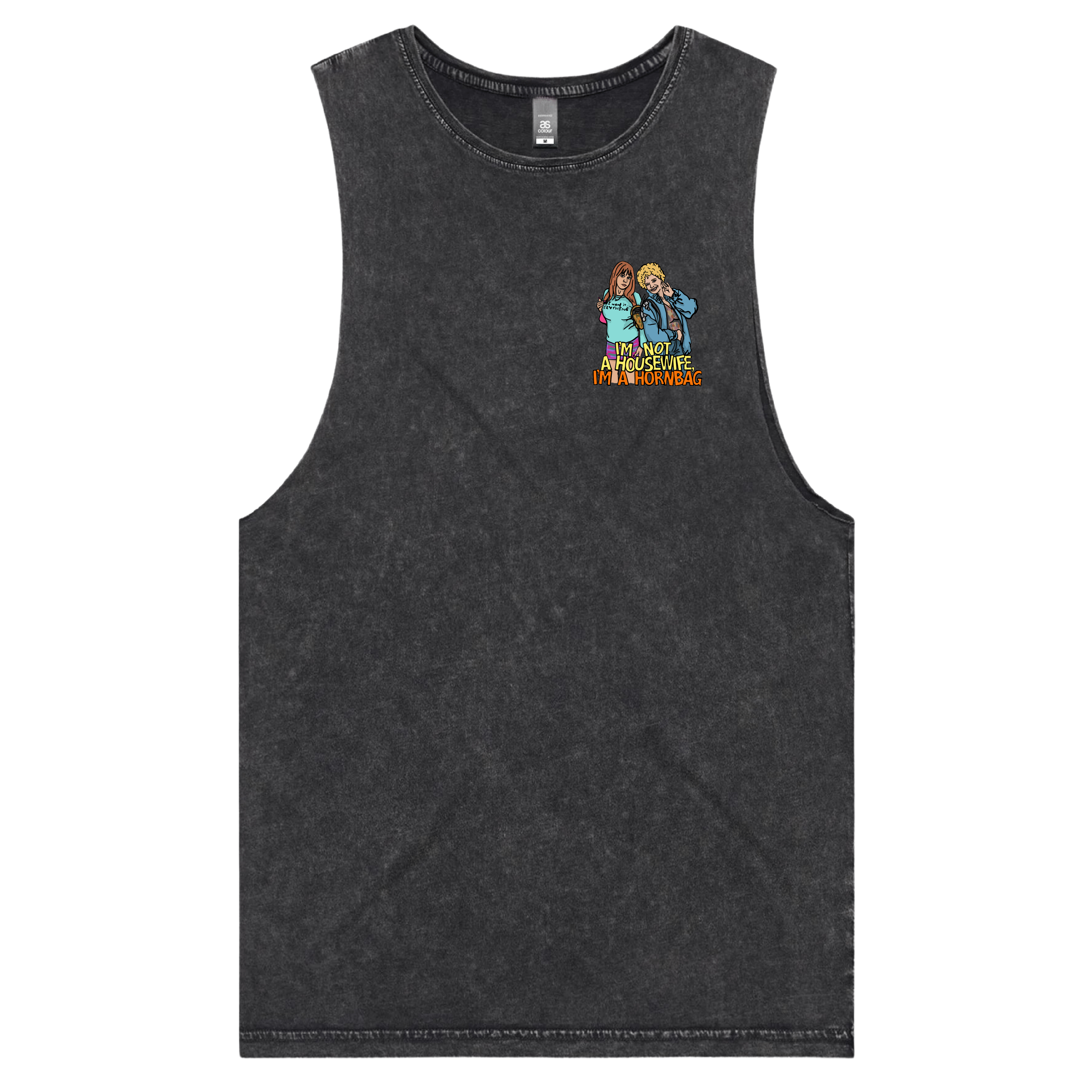 S / Black / Small Front Design Hornbag 😈 - Tank