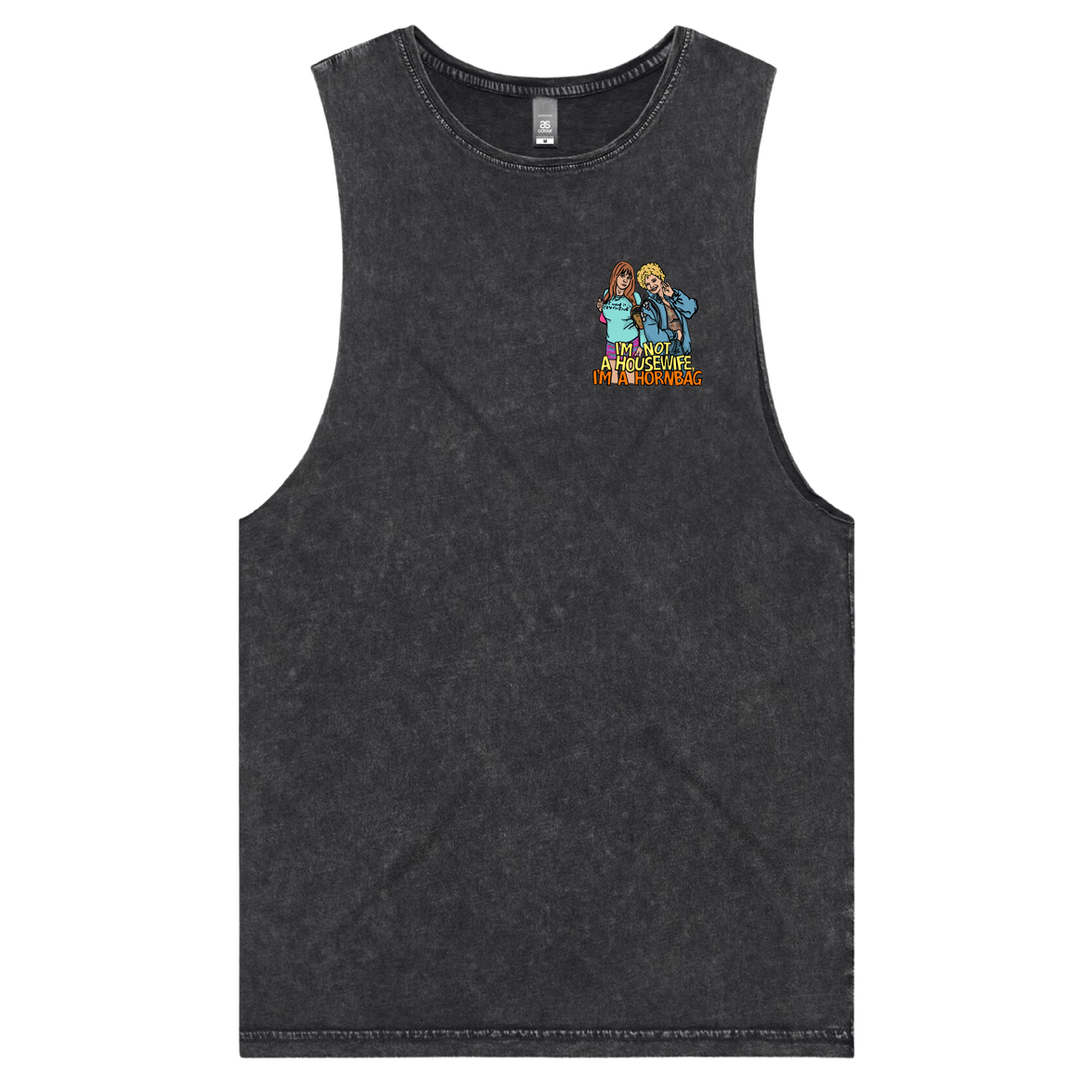 S / Black / Small Front Design Hornbag 😈 - Tank