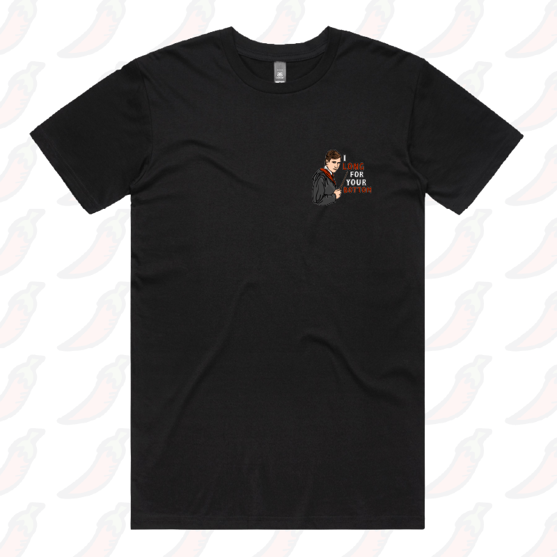 S / Black / Small Front Design I Long for your Bottom 🍑⚡ - Men's T Shirt