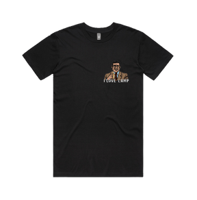 S / Black / Small Front Design I Love Lamp ❤️ - Men's T Shirt