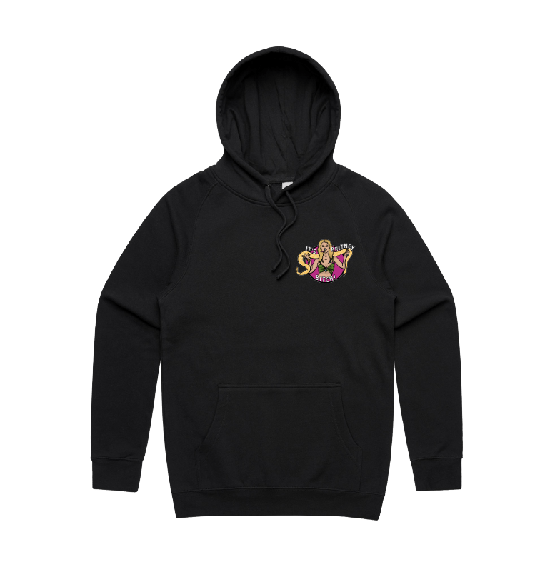 S / Black / Small Front Design It's Britney 🐍 - Unisex Hoodie