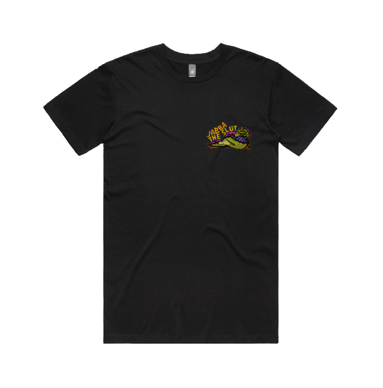 S / Black / Small Front Design Jabba The Slut ⛓️ - Men's T Shirt
