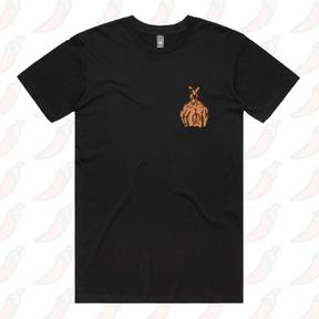 S / Black / Small Front Design Jacked Kangaroo 🦘 - Men's T Shirt